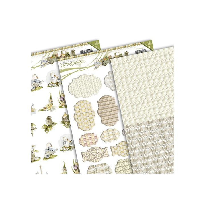 (PMMIN10003)3D Precious Marieke - Springtime - Mini`s & Labels