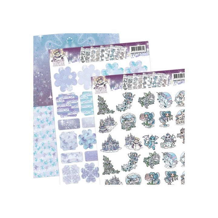 (YCMIN10002)3D Yvonne Creations - Magical winter - Minis & Labels