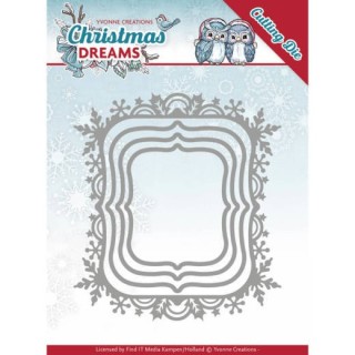 (YCD10142)Dies - Yvonne Creations - Christmas Dreams - Christmas Borders