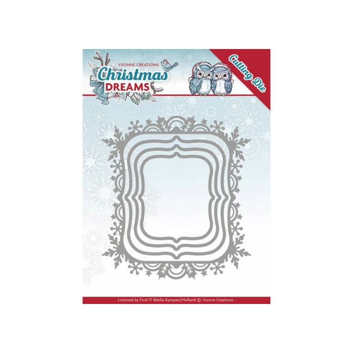 (YCD10142)Dies - Yvonne Creations - Christmas Dreams - Christmas Borders