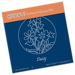 (GRO-FL-41024-01)Groovi® Baby plate A6 DAISY ROUND