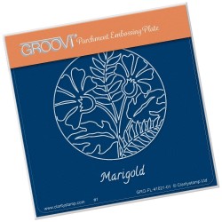 (GRO-FL-41021-01)Groovi® Baby plate A6 MARIGOLD ROUND