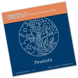 (GRO-FL-41025-01)Groovi® Baby plate A6 PERIWINKLE ROUND