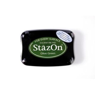 Tampon encreur StazOn olive green