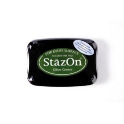 Stamp ink StazOn olive green