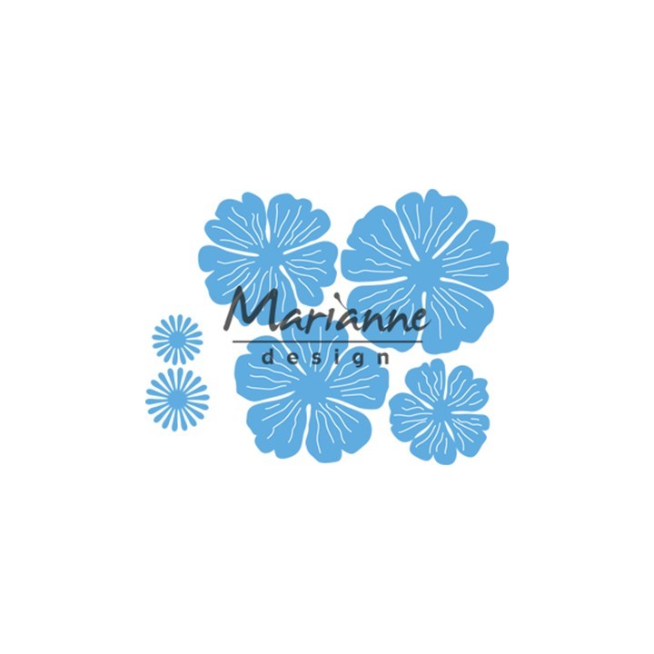 (LR0546)Creatables stencil Anja's beautiful flower set
