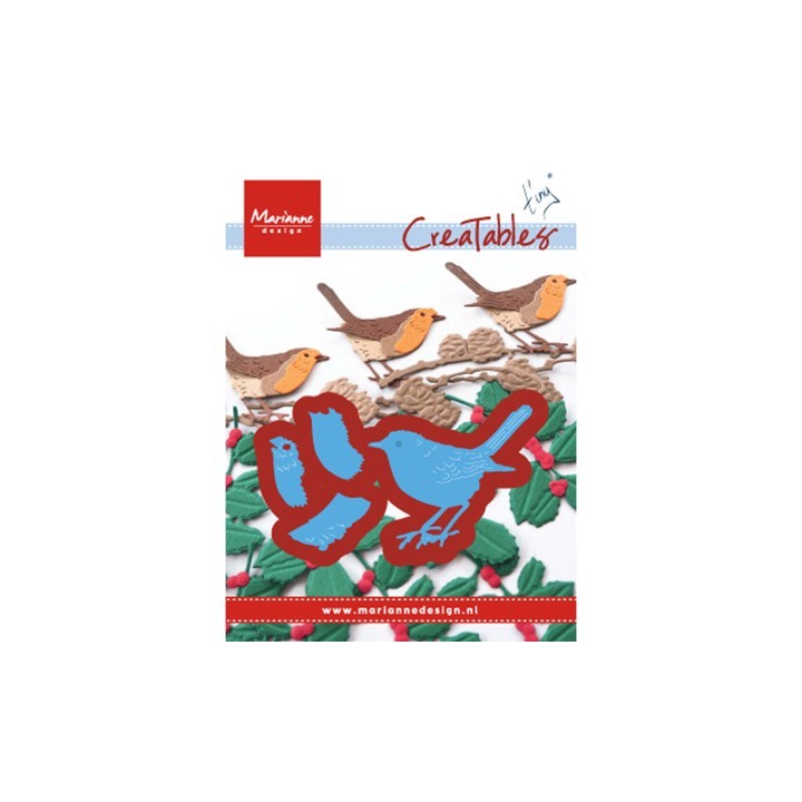 (LR0548)Creatables stencil Tiny's Red Robin