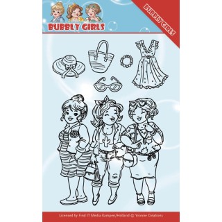 (YCCS10045)Clear Stamps - Yvonne Creations - Bubbly Girls - Girlfriends