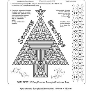 (TP3511E)PCA® EasyEmboss Triangle Christmas Tree