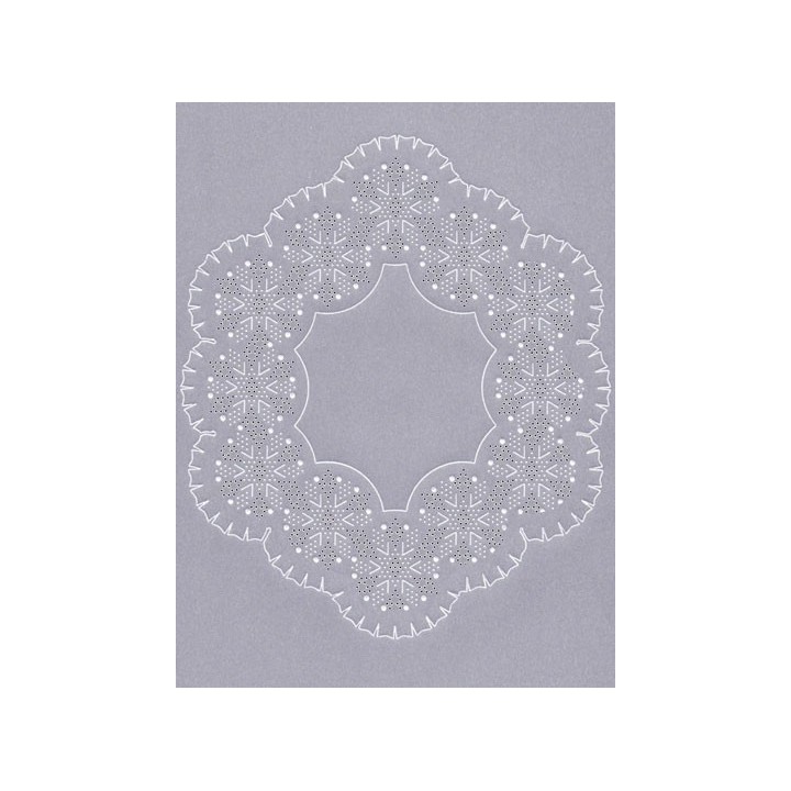 (TP3512E)PCA® EasyEmboss Ruffled Starry Frame W/Fine Triangle Tools