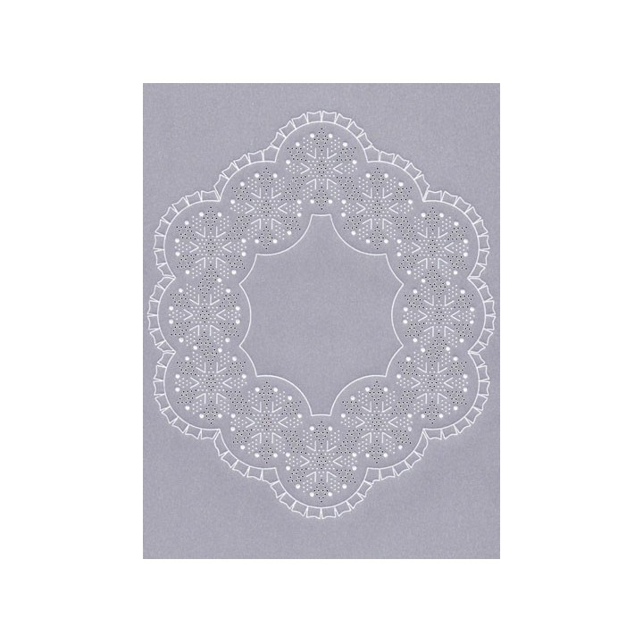 (TP3512E)PCA® EasyEmboss Ruffled Starry Frame W/Fine Triangle Tools