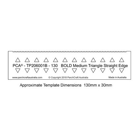 (PCA-TP206001B)PCA® EasyEdge 130mm BOLD Medium Triangle Straight Edge