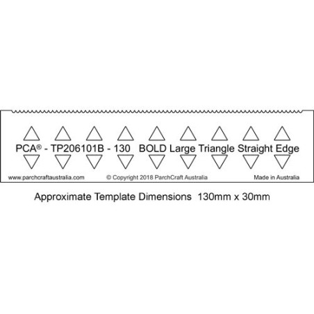 (PCA-TP206101B)PCA® EasyEdge 130mm BOLD Large Triangle Straight Edge