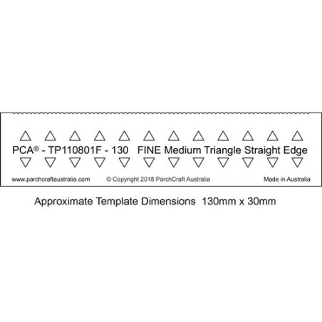 (PCA-TP110801F)PCA® EasyEdge 130mm FINE Medium Triangle Straight Edge