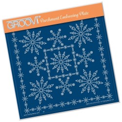 (GRO-CH-41010-03)Groovi Plate A5 TINA'S SNOWFLAKE FRAME