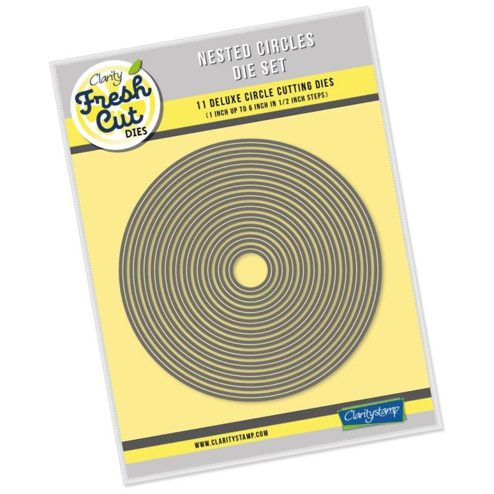 (ACC-DI-30667-66)Clarity FRESH CUT DIE NESTED CIRCLES SET