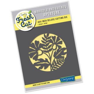 (ACC-DI-30662-44)Clarity FRESH CUT DIE MARIGOLD & FRIENDS APERTURE