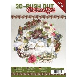 (3DPO10009)3D Push Out Book Christmas Spirit