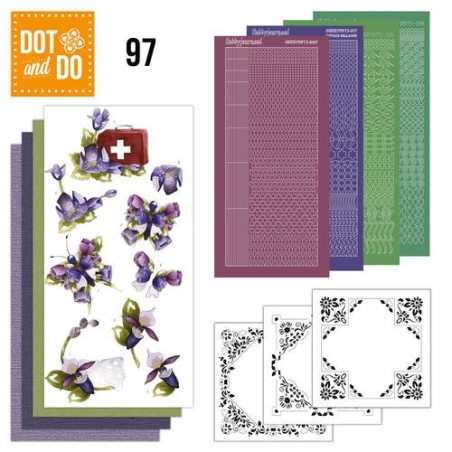 (DODO097)Dot and Do 97 - Purple Flowers