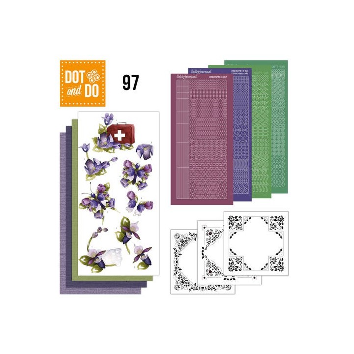 (DODO097)Dot and Do 97 - Purple Flowers