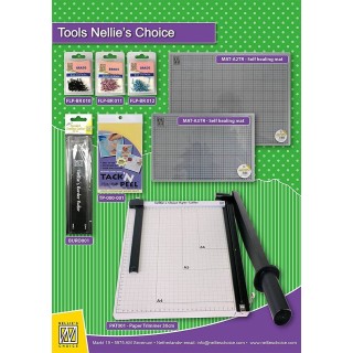 (FLP-BR010)Nellie`s Choice Floral brads black 40 PC 3m