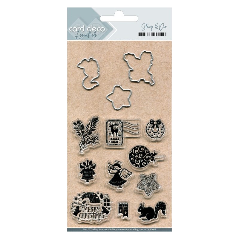 (CDESD003)Card Deco Essentials Clear stamps & Cutting Die