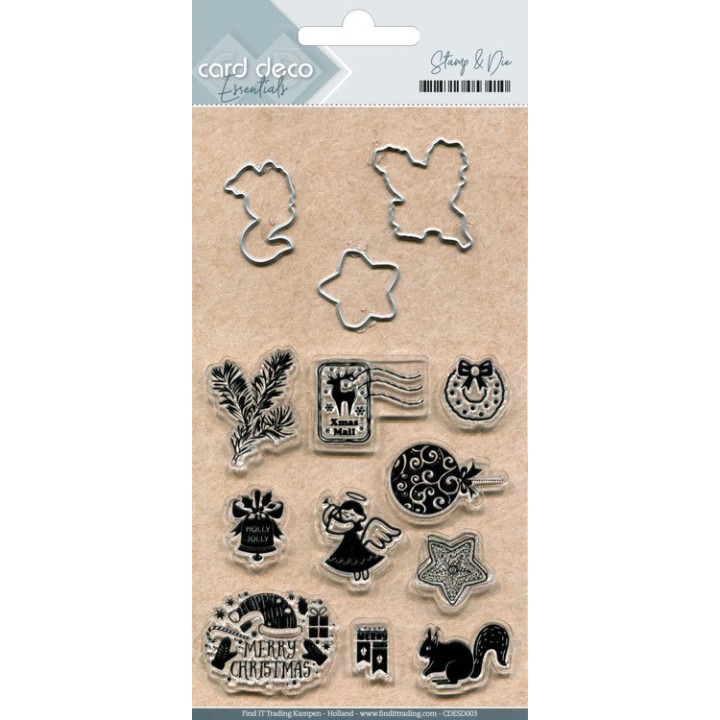 (CDESD003)Card Deco Essentials Clear stamps & Cutting Die