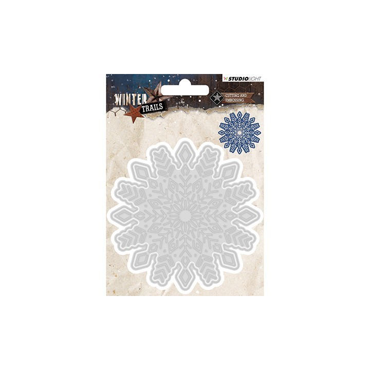 (STENCILSL103)Studio Light Embossing Die Cut Stencil Winter Trails, nr.103