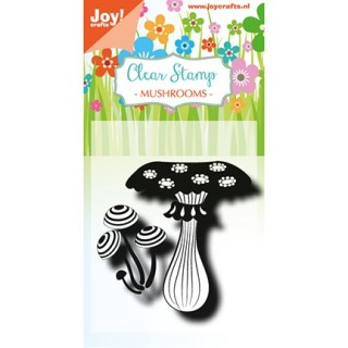 (6410/0493)Clear stamp  Mushrooms
