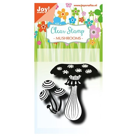 (6410/0493)Clear stamp  Mushrooms