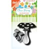 (6410/0493)Clear stamp  Mushrooms