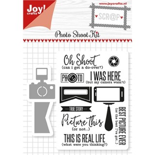 (6004/0029)Clear stamp / Stencil set Kit Photo Shoot