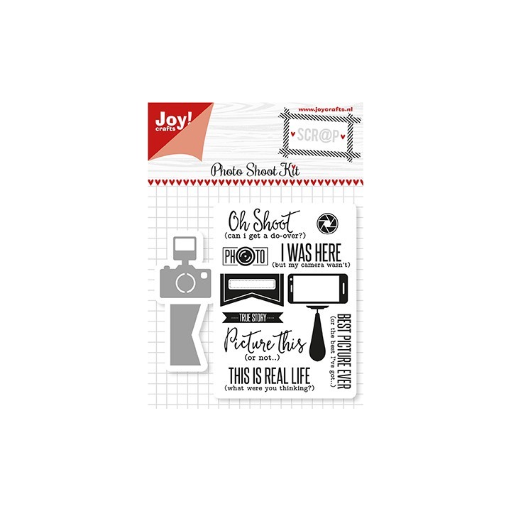 (6004/0029)Clear stamp / Stencil set Kit Photo Shoot