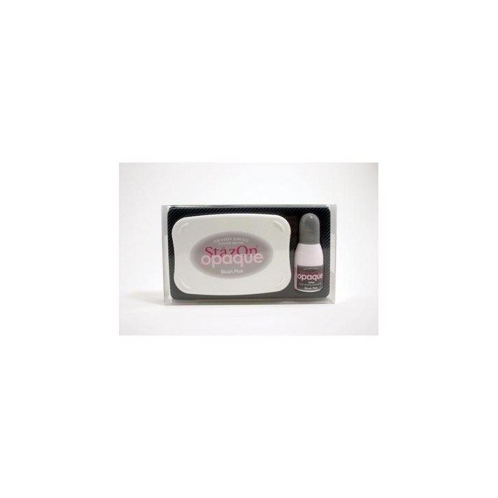 Stamp ink StazOn opaque blush pink