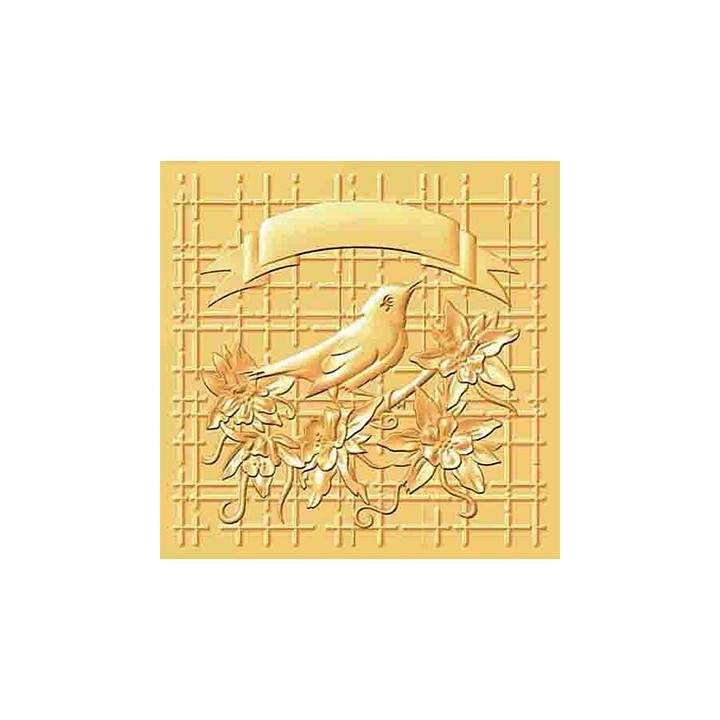 (HS3DF004)3D Embossing Folder Christmas bird