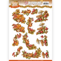 (SB10287)3D Push Out - Yvonne Creations - Fabulous Fall - Fall Bouquets