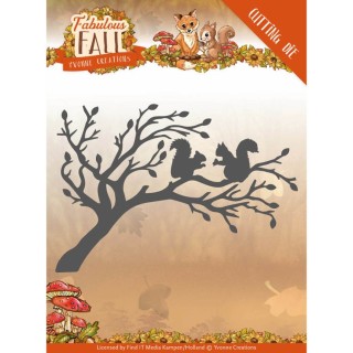 (YCD10148)Dies - Yvonne Creations - Fabulous Fall - Squirrels