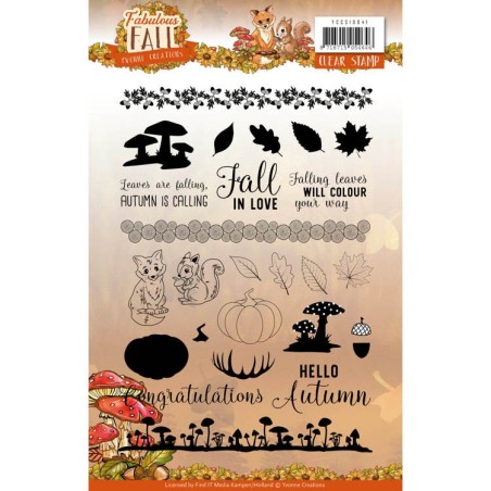 (YCCS10041)Clear Stamps - Yvonne Creations - Fabulous Fall