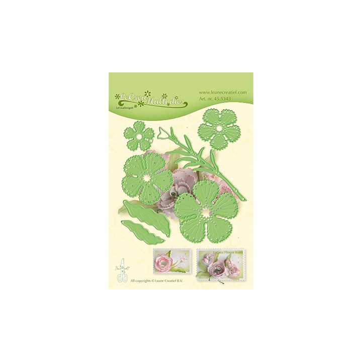 (45.5343)LeCrea'Multi Die Cutting/Emb.Fantasy Flower 015