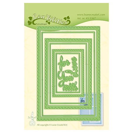 (45.5367)Lea'bilitie Cutting/Emb Postage stamp frames