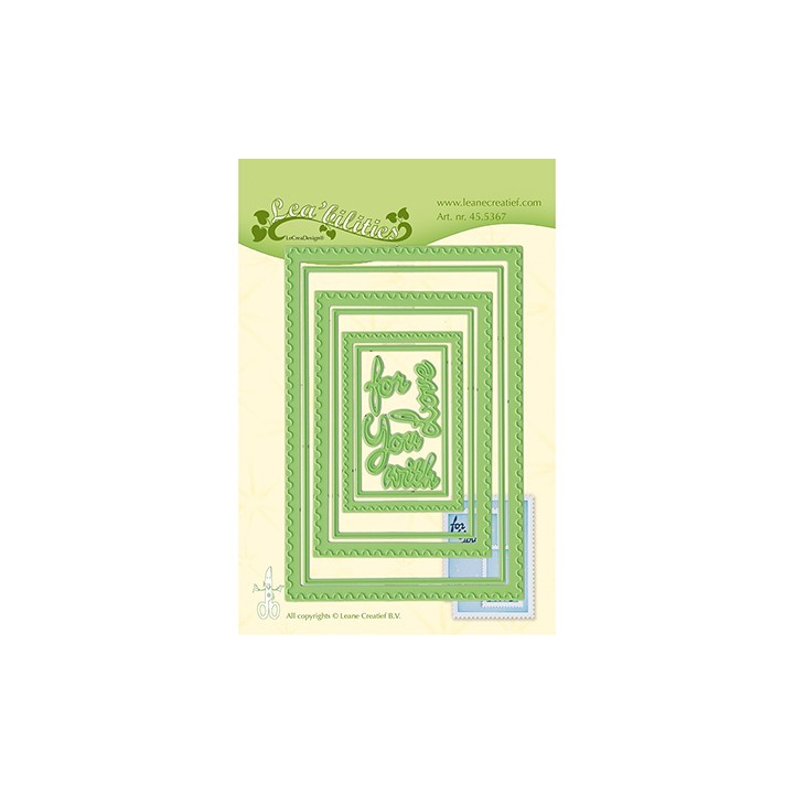 (45.5367)Lea'bilitie Cutting/Emb Postage stamp frames