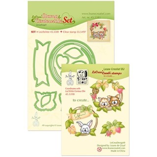(45.5381)Lea’bilitie / Combi Stamp Wreath with pets