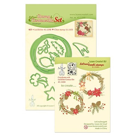 (45.5398)Lea’bilitie / Combi Stamp Christmas wreath