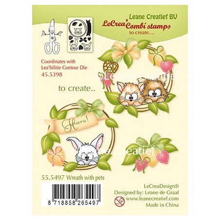 (55.5497)Clear Stamp Combi Wreath with pets