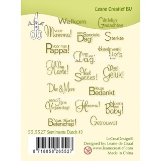(55.5527)Clear Stamp Sentiments 3 Dutch Texts