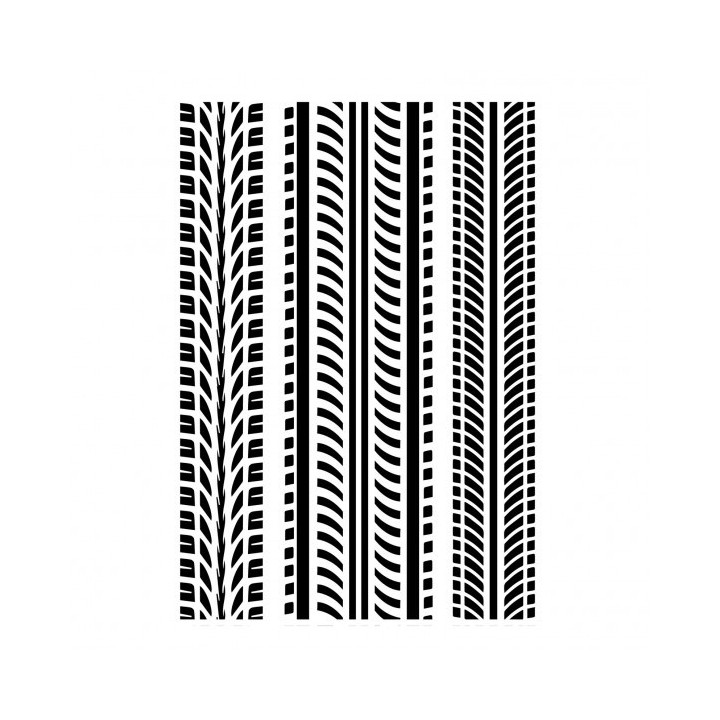 (EF288)Kaisercraft embossing folder tyre treads