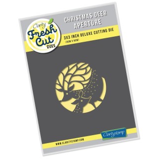 (ACC-DI-30675-33)Clarity FRESH CUT DIE CHRISTMAS DEER APERTURE