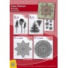 (SIL037)Nellie`s Choice Clearstamp -  3 Pinetrees