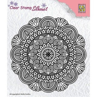 (SIL041)Nellie`s Choice Clearstamp - Mandala-3