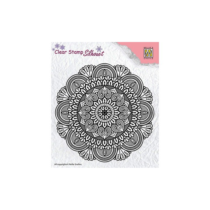 (SIL041)Nellie`s Choice Clearstamp - Mandala-3